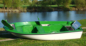 wiosłowa łódź wędkarska syrius 350 lux